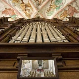 Orgel mit Spiegel  Ev. Kirchengemeinde Herzberg